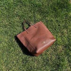 CH Carolina Herrera Brown Leather Matryoshka Tote